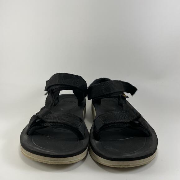 Teva Universal Premier Strappy Active Sandals Womens Size 6 Black Wedge Sole - Picture 2 of 9
